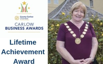 Eileen Brophy to be recognised at the 2018 Carlow Business Awards for her contribution to Carlow with Lifetime Achievement Award