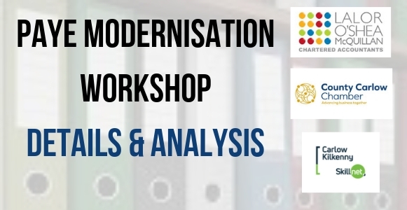 Details and analysis following the PAYE Modernisation Workshop