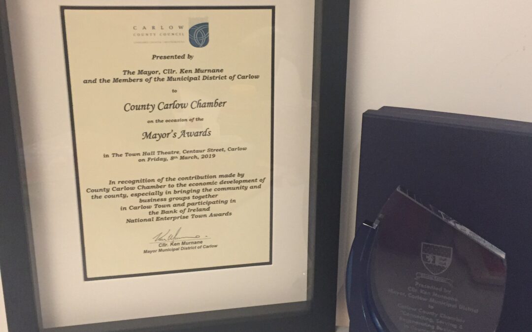 County Carlow Chamber recieves Mayors Award