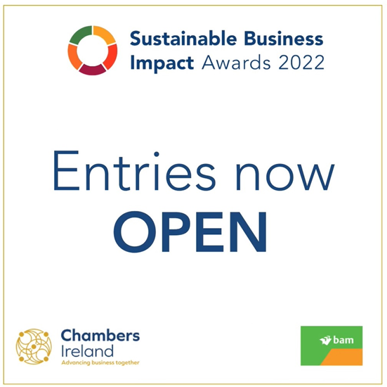 Chambers Ireland launch Annual Sustainable Business Impact Awards