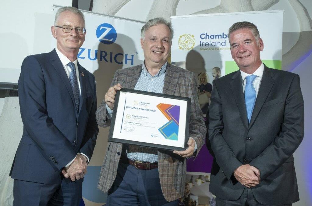 County Carlow Chamber recognised Nationally for Shop & Support Local campaign with Marketing Award