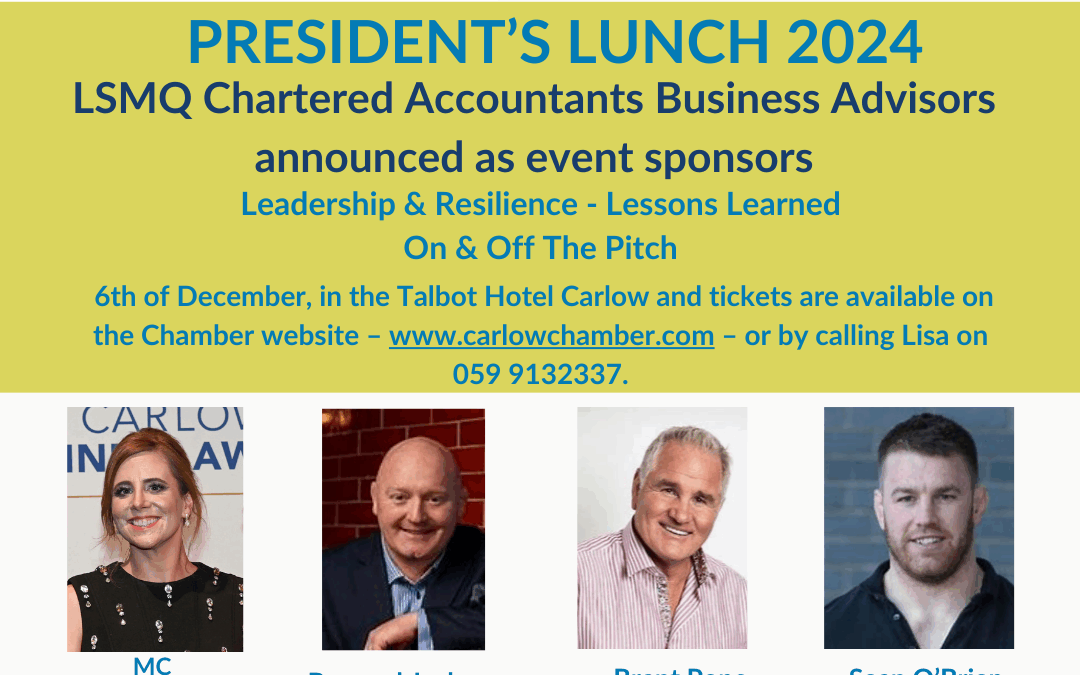 Sponsor Announced for the Presidents Lunch